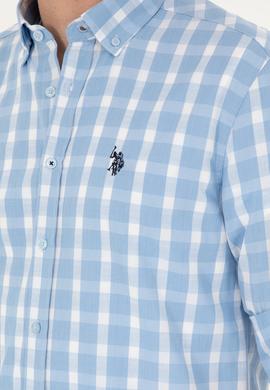 Erkek Açık Mavi Uzun Kollu Gömlek - 50288665006