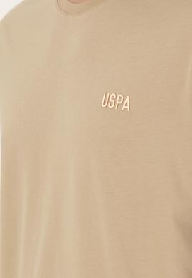 Erkek Comfort Fit Bisiklet Yaka Açık Haki Tişört - 50287041036