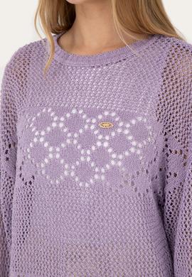 Kadın Lila Bisiklet Yaka Kazak - 50280425011