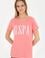 Kadın Neon Pembe Bisiklet Yaka Tişört