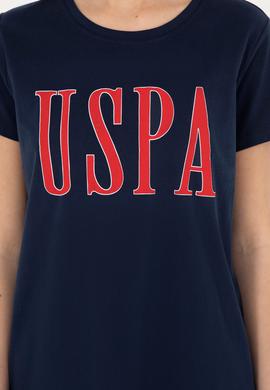 Kadın Lacivert Bisiklet Yaka Tişört - 50285843115