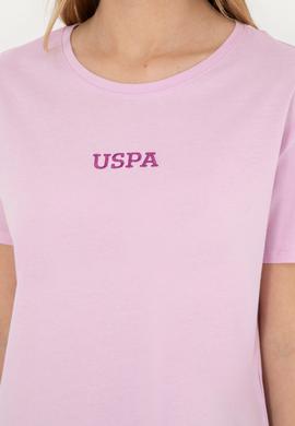 Kadın Pembe Bisiklet Yaka Tişört - 50285886029