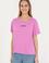 Kadın Menekşe Bisiklet Yaka Tişört