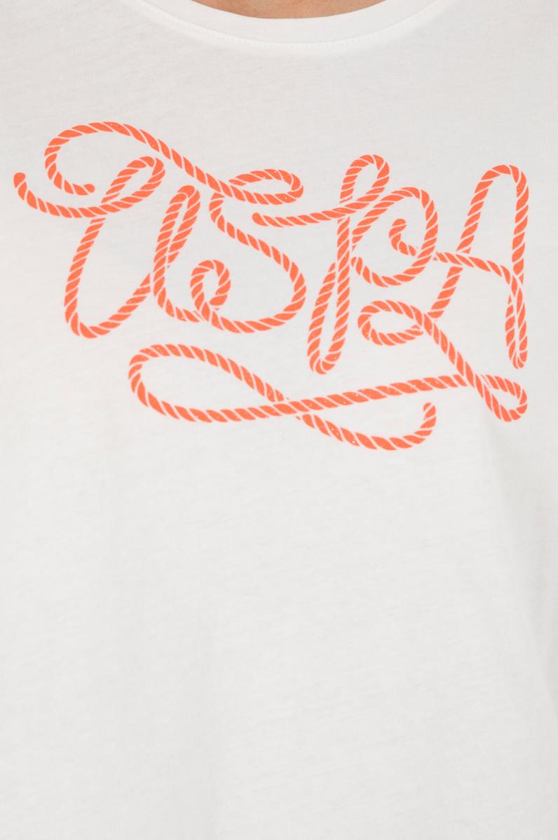 Kadın Ekru Bisiklet Yaka Tişört