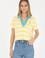 Kadın Sarı Polo Yaka Tişört