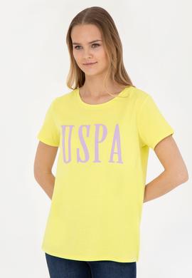 Kadın Fıstık Yeşili Bisiklet Yaka Tişört - 50285843033