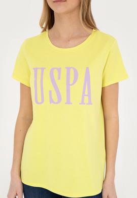 Kadın Fıstık Yeşili Bisiklet Yaka Tişört - 50285843033