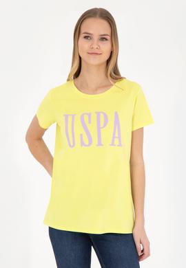 Kadın Fıstık Yeşili Bisiklet Yaka Tişört - 50285843033