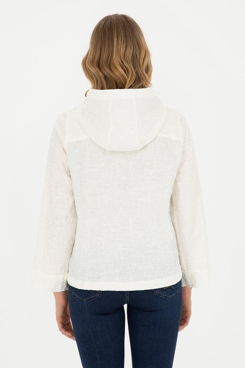 Kadın Beyaz Uzun Kollu Gömlek - 50283583003