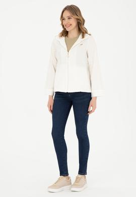 Kadın Beyaz Uzun Kollu Gömlek - 50283583003