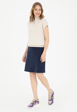 Kadın Lacivert Örme Etek - 50282737029