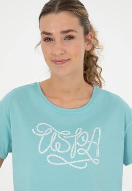 Kadın Mint Bisiklet Yaka Tişört - 50286053036