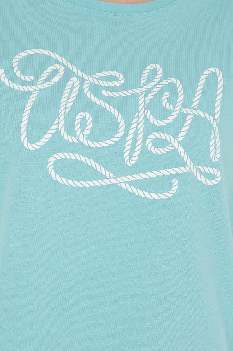 Kadın Mint Bisiklet Yaka Tişört