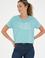 Kadın Mint Bisiklet Yaka Tişört