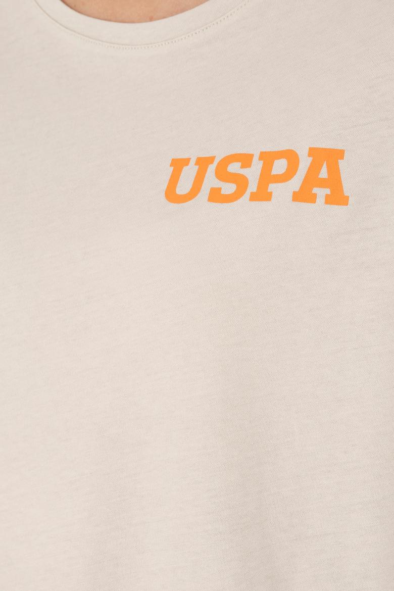 Kadın Krem Bisiklet Yaka Tişört - 50286105027