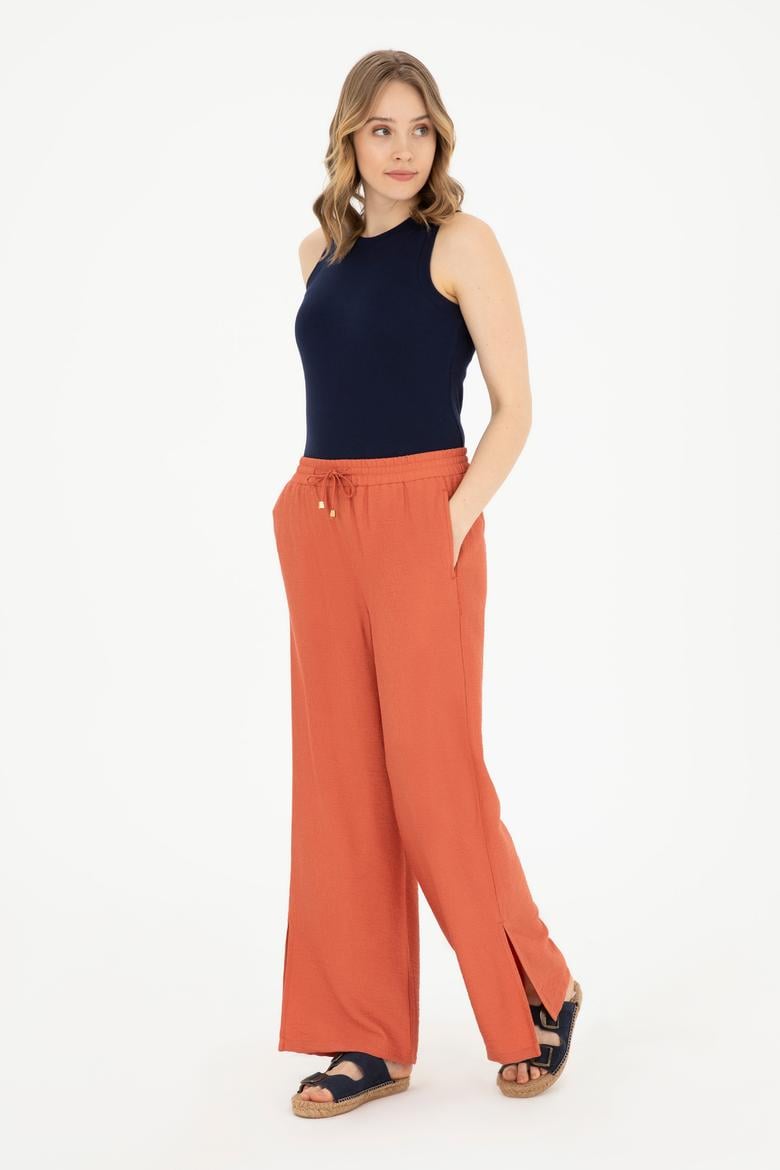 Kadın Pudra Kanvas Pantolon