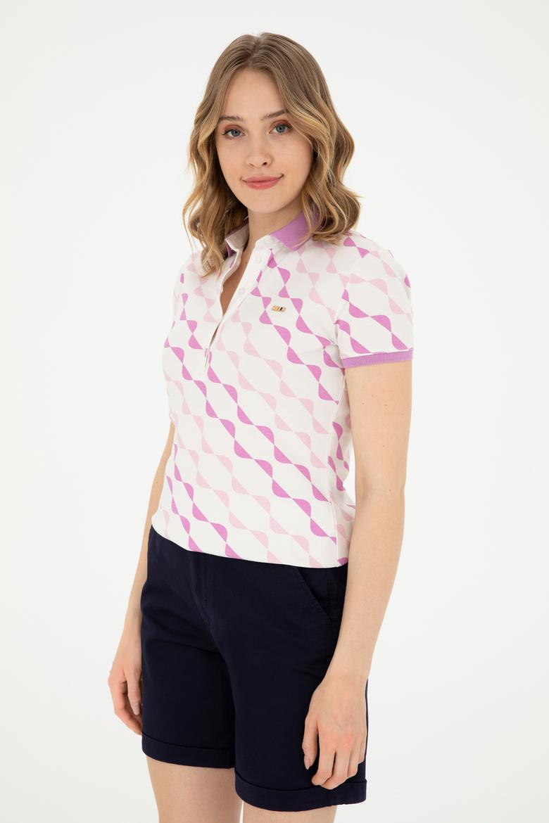 Kadın Menekşe Tişört - 50282906012