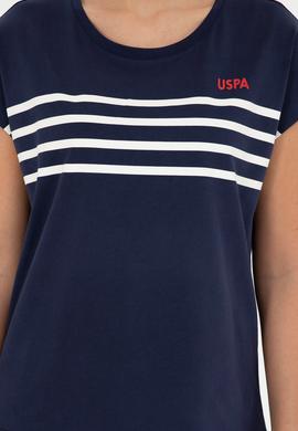 Kadın Lacivert Bisiklet Yaka Tişört - 50286112015