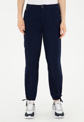 Kadın Lacivert Kanvas Pantolon - 50282584020