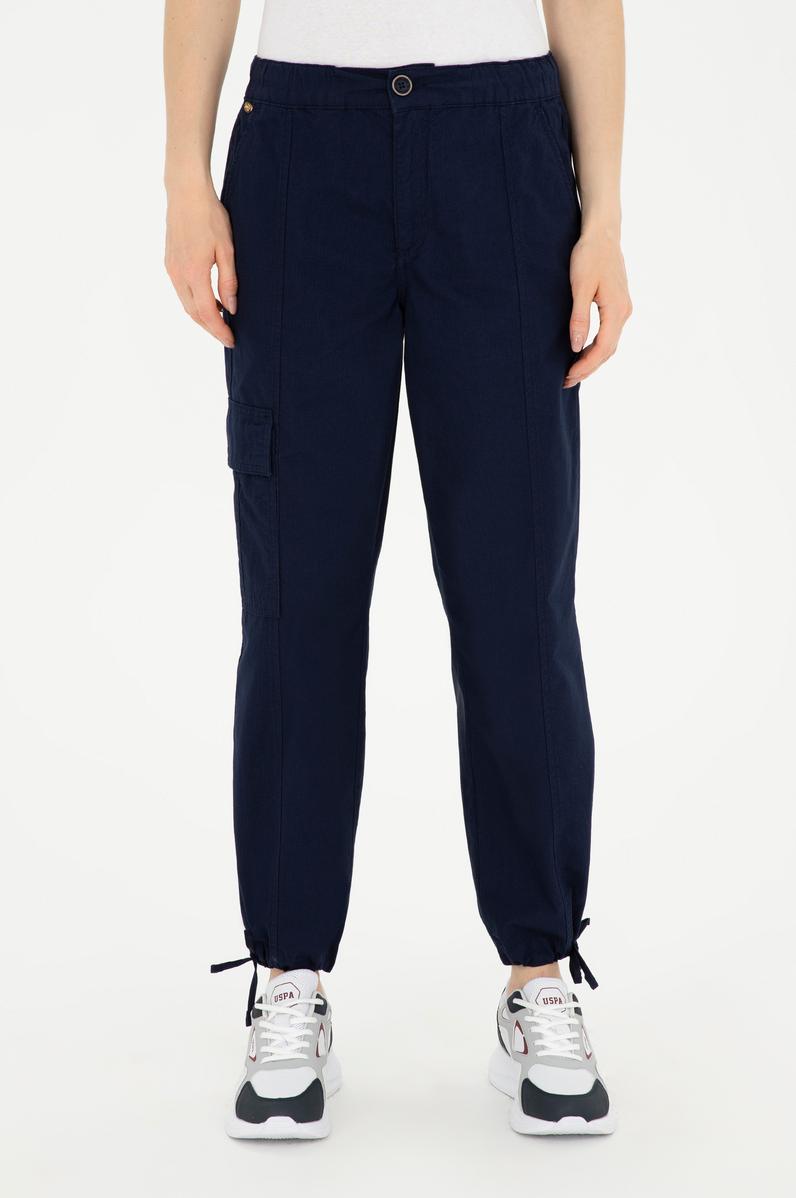 Kadın Lacivert Kanvas Pantolon