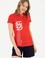 Kadın Kırmızı Polo Yaka Tişört