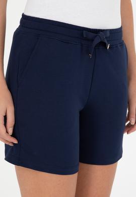 Kadın Lacivert Örme Şort - 50285885006
