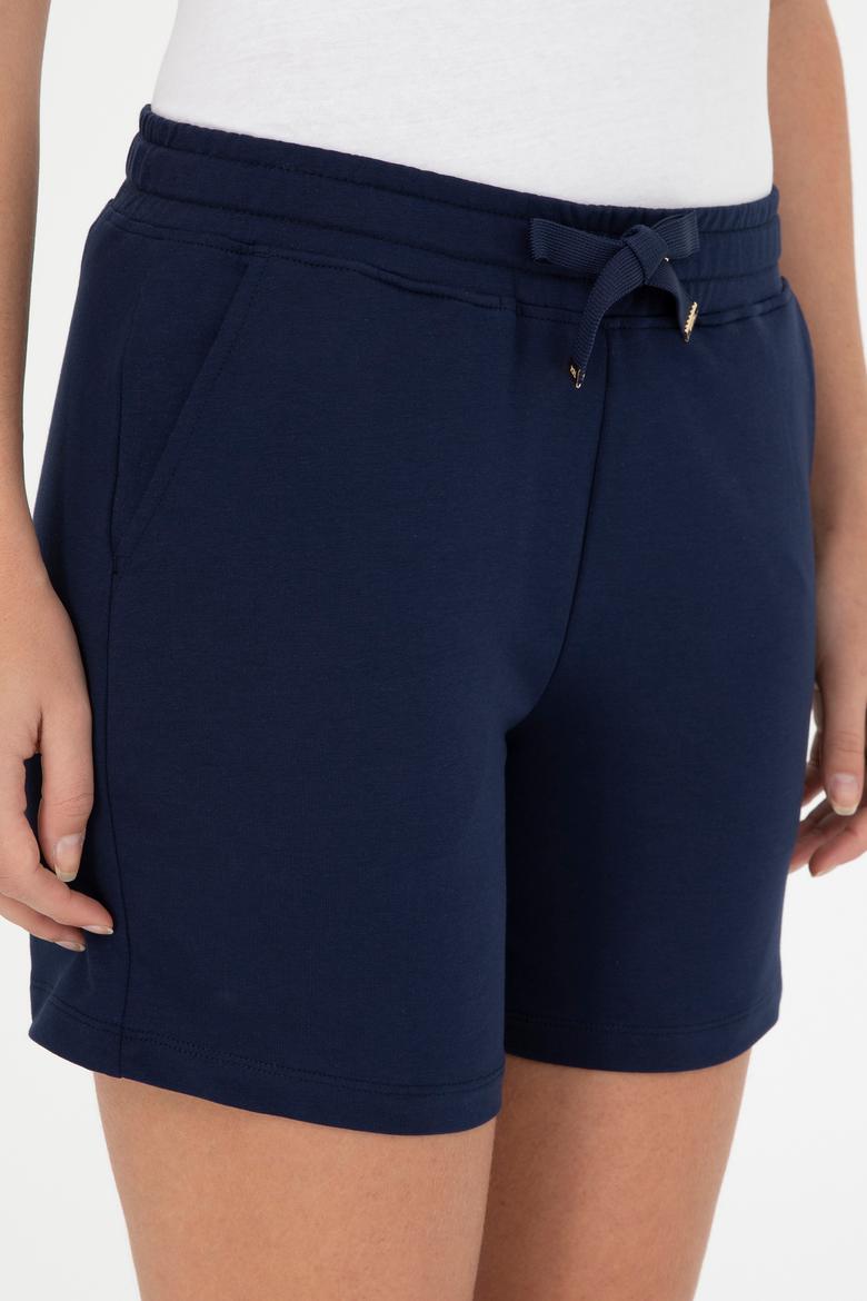 Kadın Lacivert Örme Şort - 50285885006