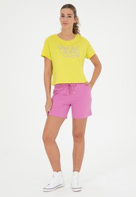 Kadın Menekşe Örme Şort - 50285885038