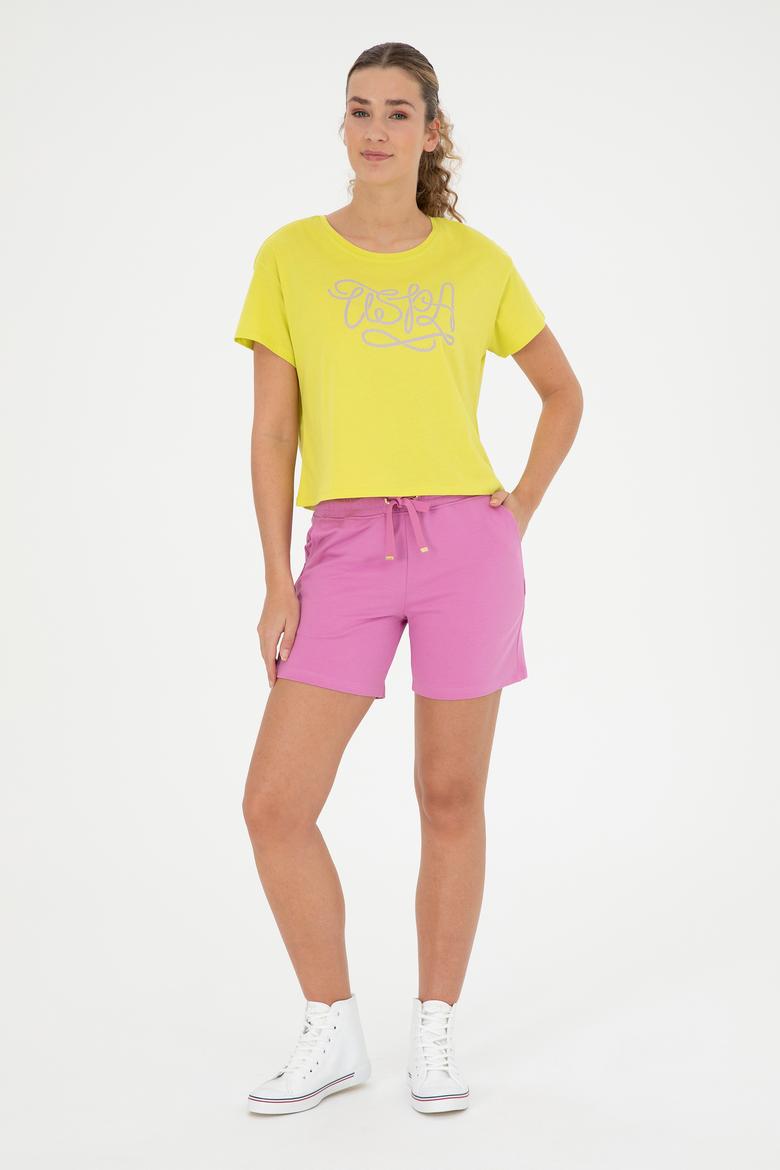 Kadın Menekşe Örme Şort - 50285885038