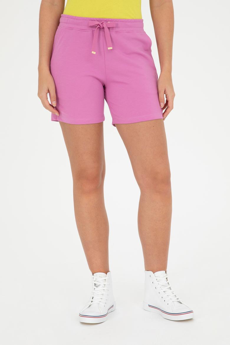 Kadın Menekşe Örme Şort - 50285885038