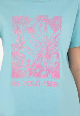 Kadın Mint Bisiklet Yaka Tişört - 50282901016