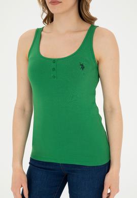 Kadın Yeşil Basic Tişört - 50280059049