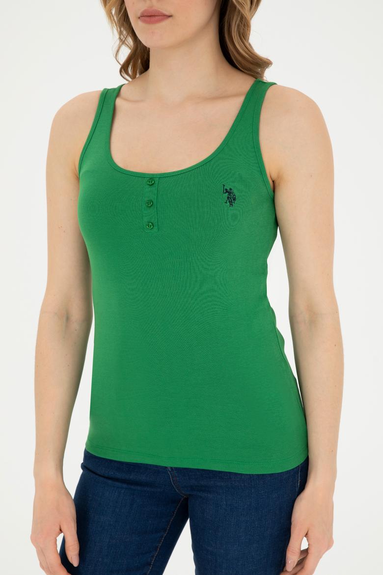 Kadın Yeşil Basic Tişört - 50280059049