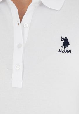 Kadın Beyaz Basic Polo Yaka Tişört - 50280060004