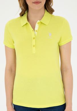 Kadın Fıstık Yeşili Basic Polo Yaka Tişört - 50280060212