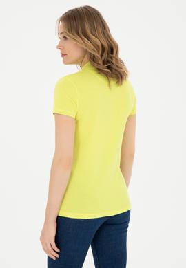 Kadın Fıstık Yeşili Basic Polo Yaka Tişört - 50280060212