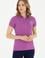 Kadın Mor Basic Polo Yaka Tişört