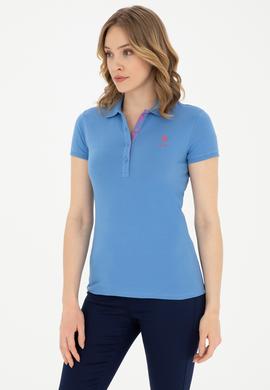 Kadın Koyu Mavi Basic Polo Yaka Tişört - 50289361008