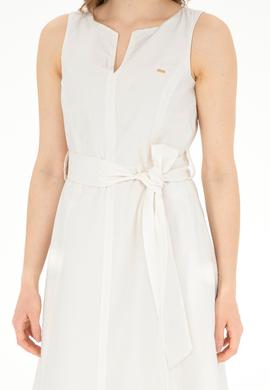 Kadın Ekru Dokuma Elbise - 50280568012