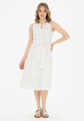 Kadın Ekru Dokuma Elbise - 50280568012