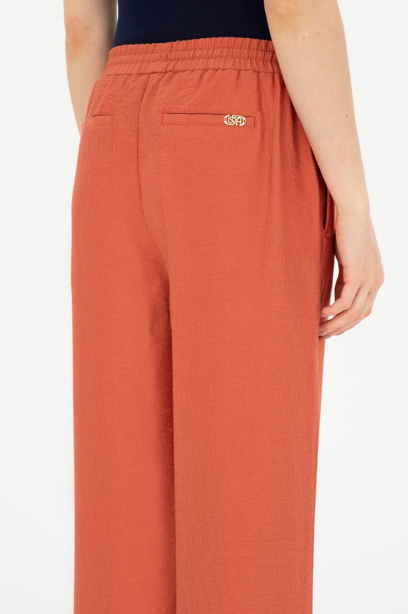 Kadın Pudra Kanvas Pantolon