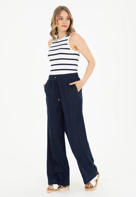 Kadın Beyaz Kolsuz Bisiklet Yaka Tişört - 50281783004