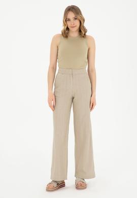 Kadın Haki Kanvas Pantolon - 50282333003