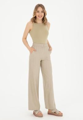 Kadın Haki Kanvas Pantolon - 50282333003
