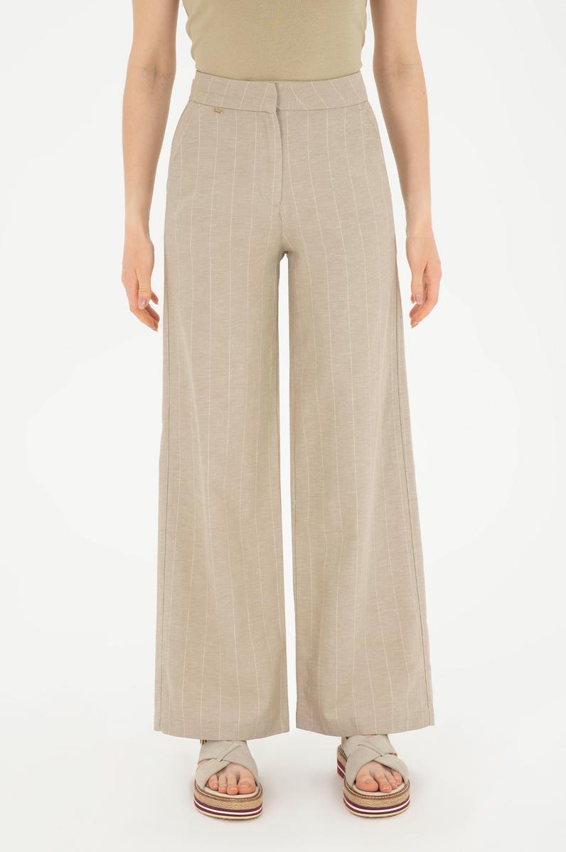 Kadın Haki Kanvas Pantolon