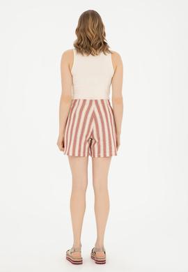 Kadın Kiremit Dokuma Şort - 50282561017