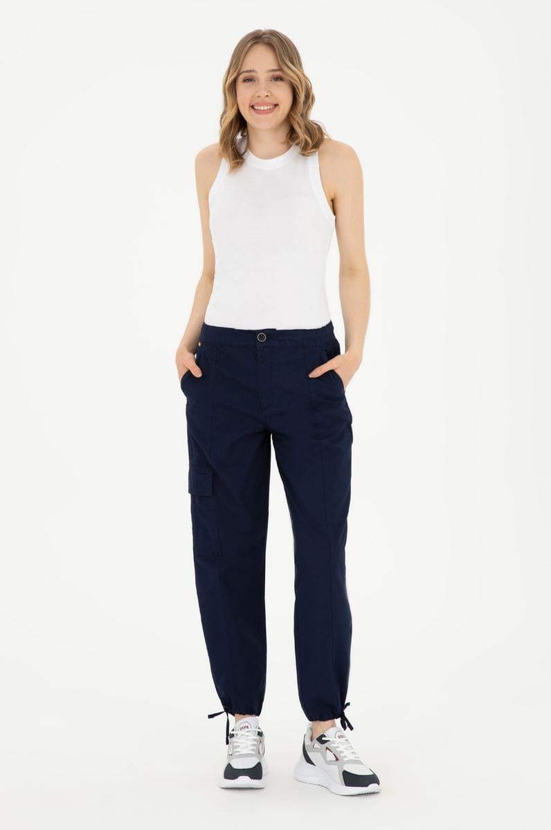 Kadın Lacivert Kanvas Pantolon
