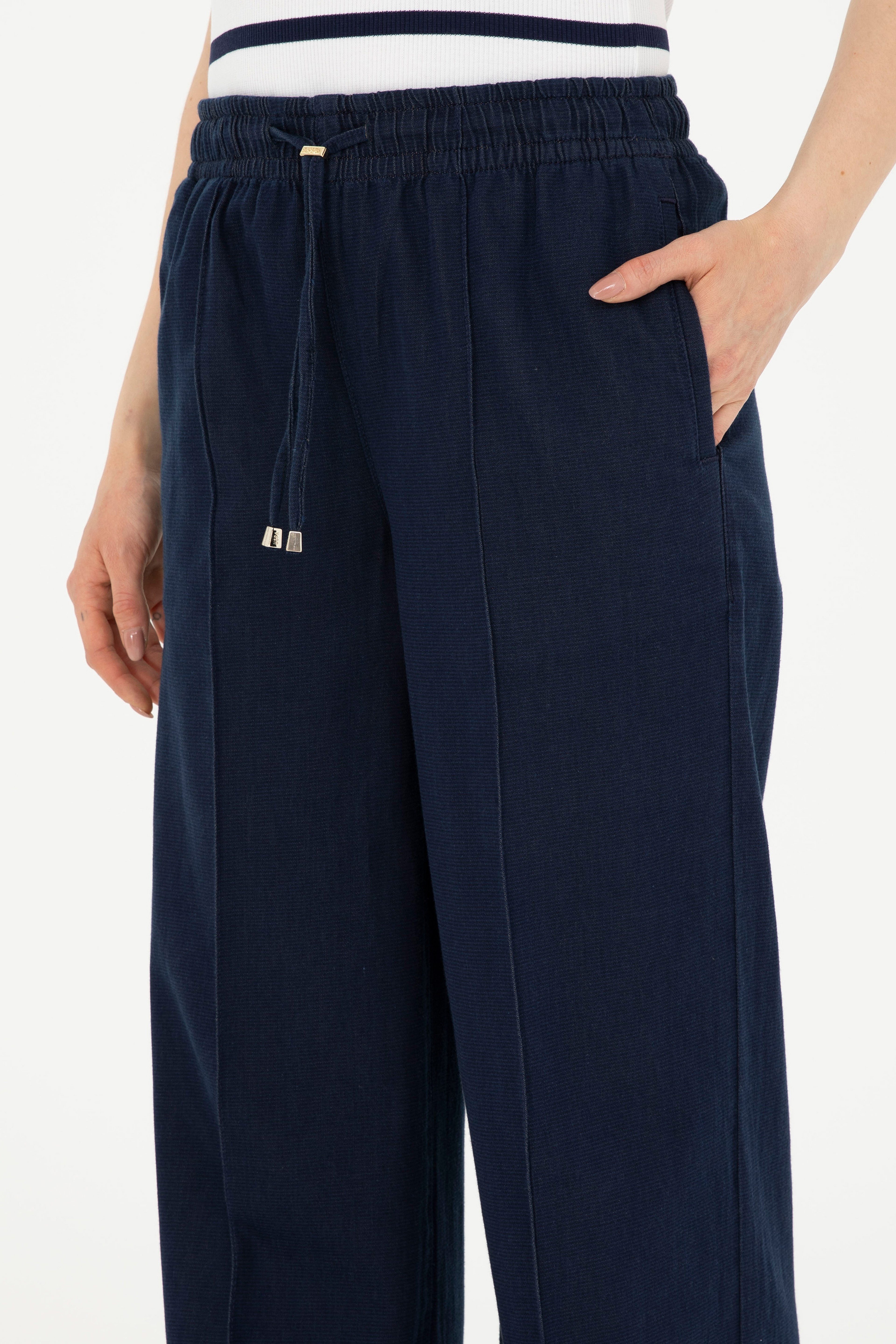 Kadın Koyu Mavi Jean Pantolon - Image 6