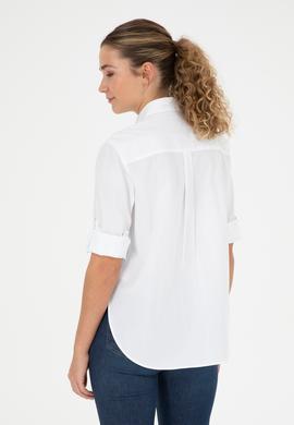 Kadın Beyaz Uzun Kollu Gömlek - 50289122002