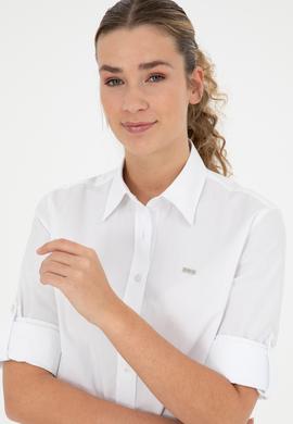 Kadın Beyaz Uzun Kollu Gömlek - 50289122002